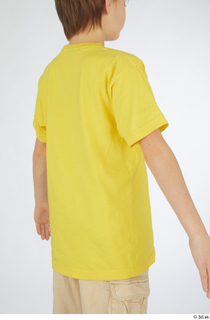 Novel casual dressed upper body yellow t shirt 0006.jpg